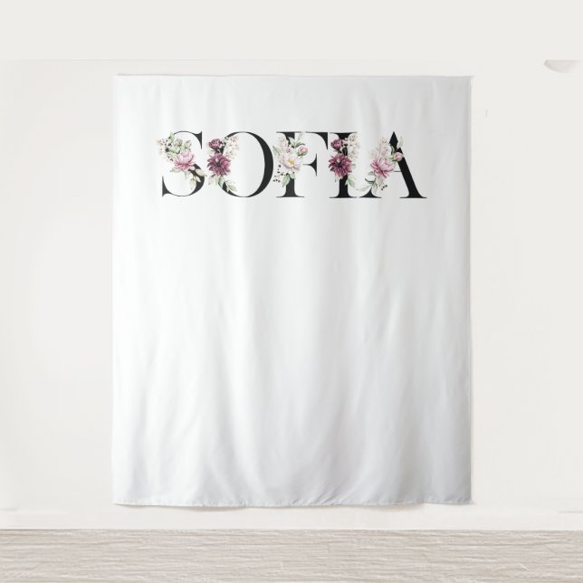 Name Sofia. Tapestry (Front)