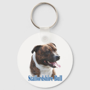 Name Staffordshire Bull Terrier  Key Ring