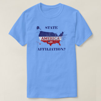 Name State Affiliation America Colours T-Shirt
