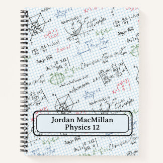 Name Subject Math Physics Engineering Equations Notebook
