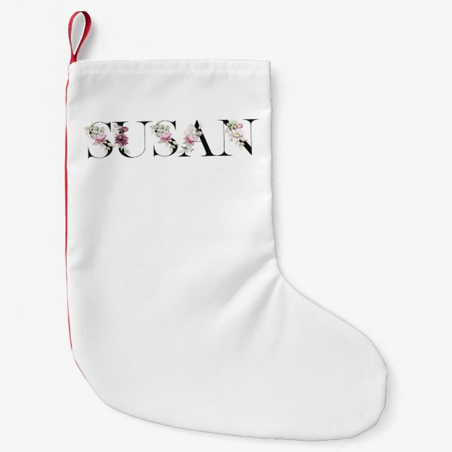 Name Susan Small Christmas Stocking (Front)