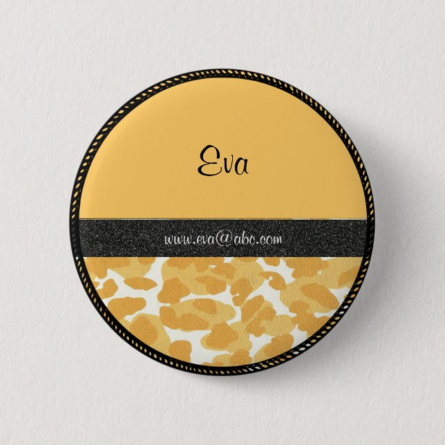 Name Tag Button: 6 Cm Round Badge (Front)