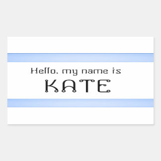 Name tag sticker Hello my name is