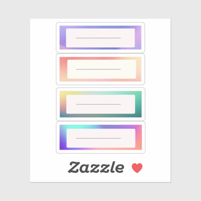  Name tag stickers (Sheet)