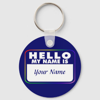 Name Tag Template Key Ring