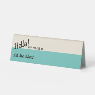 Name Tag with Ask Me About