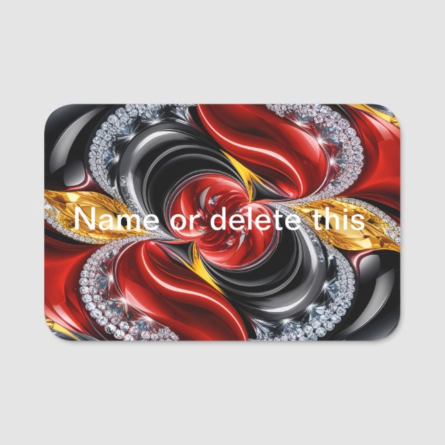 Name tag with German Colours (Front)