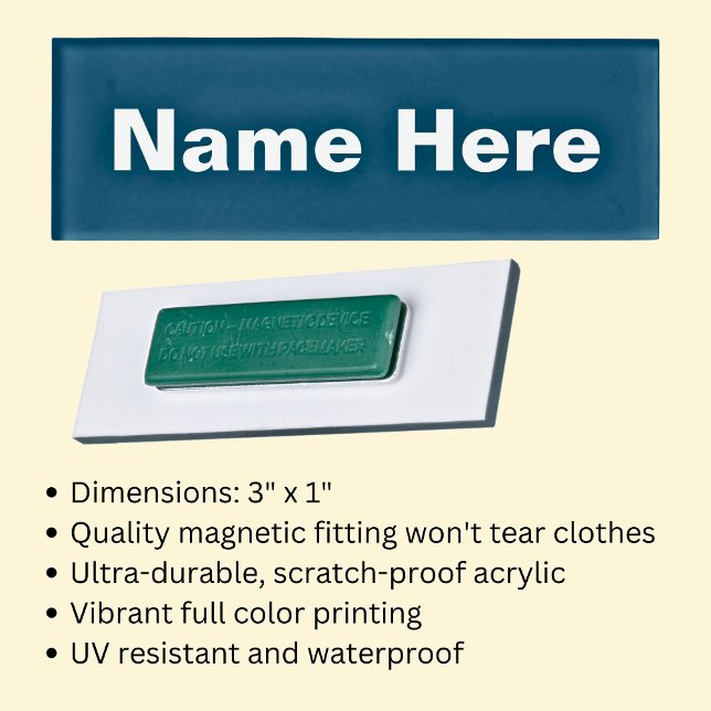 Name Tag with Magnetic Holder (Creator Uploaded)