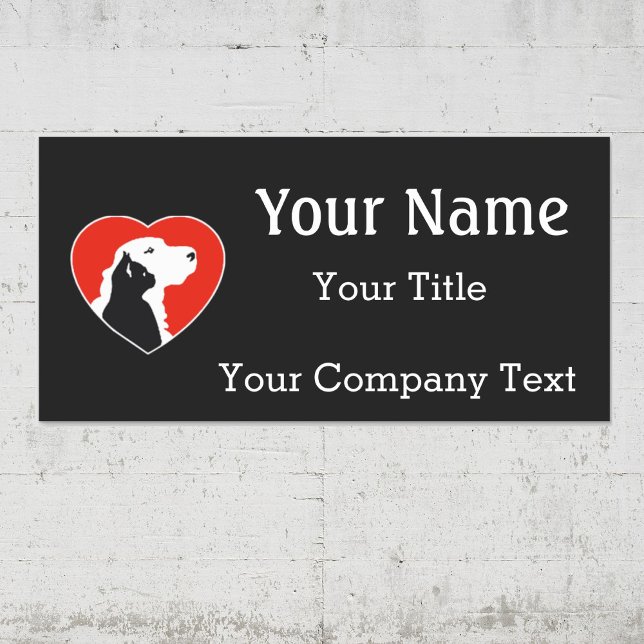 Name Tag with Veterinarian Logo Custom Text Badge (Creator Uploaded)