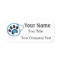 Name Tag with Veterinarian Logo Custom Text Badge