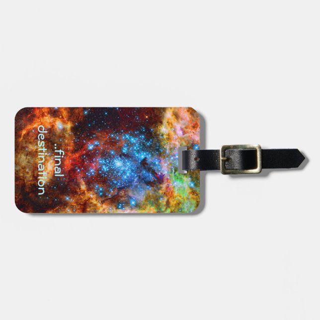 Name, Tarantula Nebula, outer space image Luggage Tag (Front Horizontal)