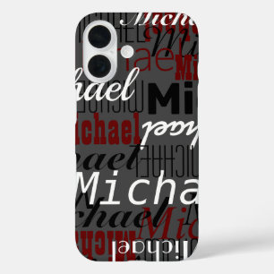 Name Template iPhone 16 Case