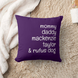 Name Template Personalised Family Photo Cushion