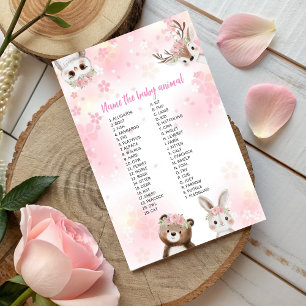 Name That Baby Animal Game - Woodland Edition