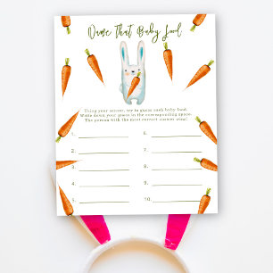 Name that baby food - bunny baby shower game