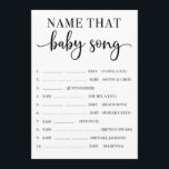 Name That Baby Song Baby Shower Game Program<br><div class="desc">This game is the perfect way to keep guests entertained at a baby shower!</div>