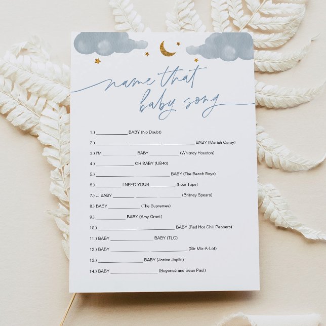 Name That Baby Song Game Twinkle Little Star  Invitation (Creator Uploaded)