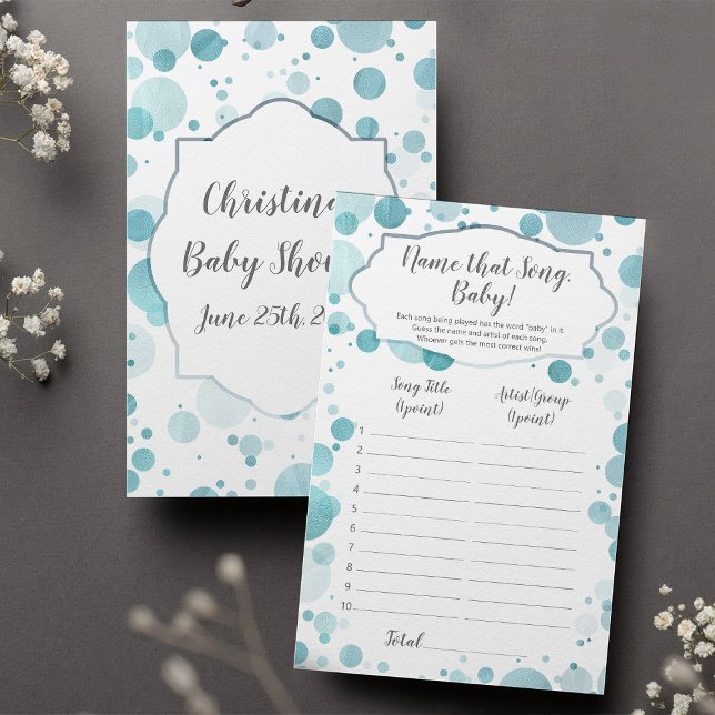 Name That Song Baby, Confetti Baby Boy Shower Game (Creator Uploaded)