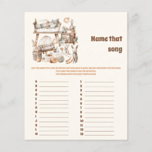 Name that  song Baby Shower Game
