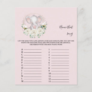 Name that  song Baby Shower Game