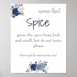 Name that Spice Bridal Shower Game Poster