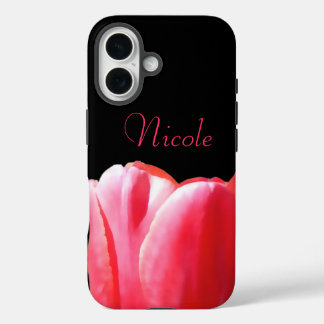 Name Tulip Bloom Rising iPhone 16 Case