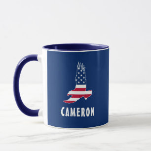 Name USA Flag American Eagle America 4th Of July Mug