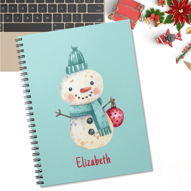 Name, Whimsical Snowman Winter Planner 6.5x 8.75 Notebook (Creator Uploaded)