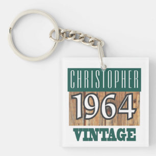 Name with Year 1964 Vintage Keychain