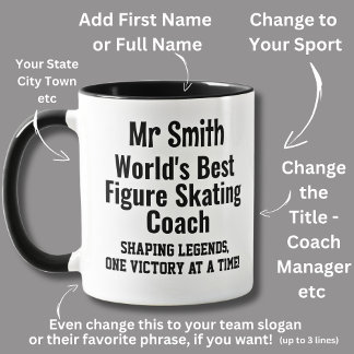 Name, Worlds Best Figure Skating Coach Mug