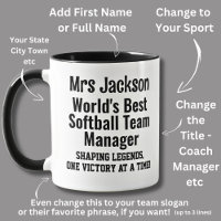 Name, Worlds Best Softball Team Manager - Legends