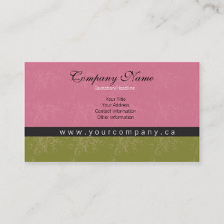 name your business card