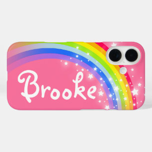 Named 6 letter rainbow red pink iphone case