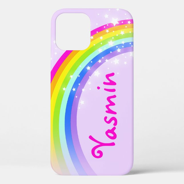 Named 6 letters rainbow violet girls ipod case (Back)