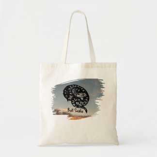 Named Bull Snake Medicine on Sunset Tote Bag