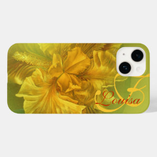 Named iris floral yellow art  Case-Mate iPhone 14 case