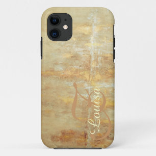 Named modern abstract art iphone case