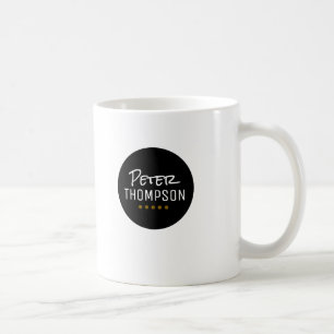 Named Mug Simple Black Circle Logo
