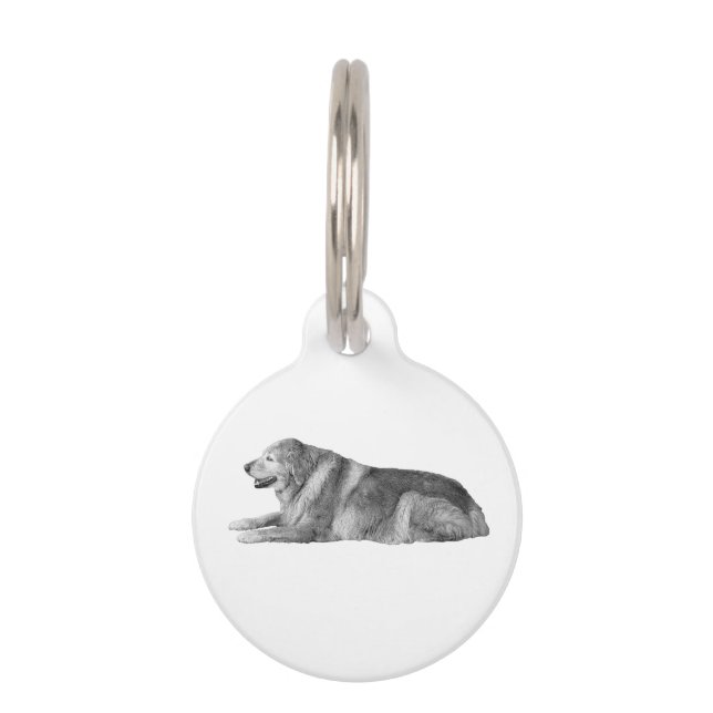 Named With Care, Quiet Shade Pet Tag (Front)