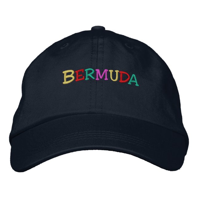 Namedrop Nation_Bermuda multi-coloured Embroidered Hat (Front)