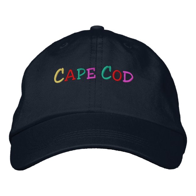 Namedrop Nation_Cape Cod multi-coloured Embroidered Hat (Front)