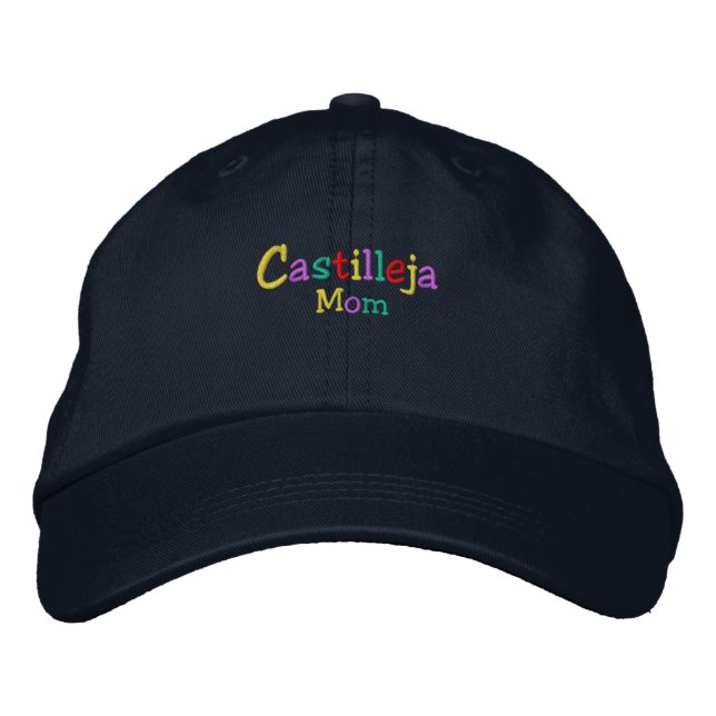 Namedrop Nation_Castilleja Mum Multi-coloured Embroidered Hat (Front)