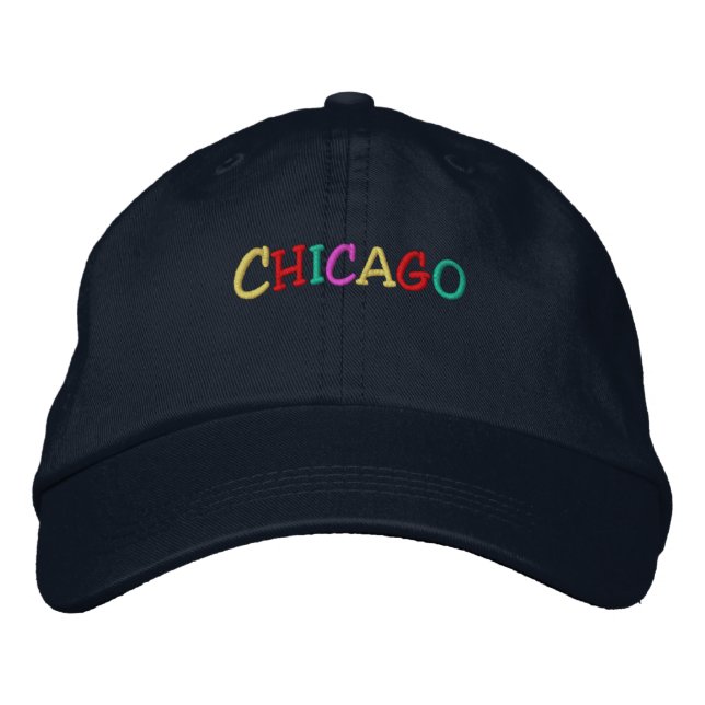 Namedrop Nation_Chicago multicolored Embroidered Hat (Front)
