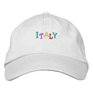 Namedrop Nation_Italy multicolored Embroidered Hat