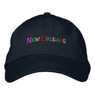 namedrop Nation_New Orleans multicolored Embroidered Hat