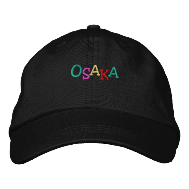Namedrop Nation_Osaka multi-coloured Embroidered Hat (Front)