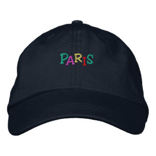 Namedrop Nation_ Paris multi-coloured Embroidered Hat