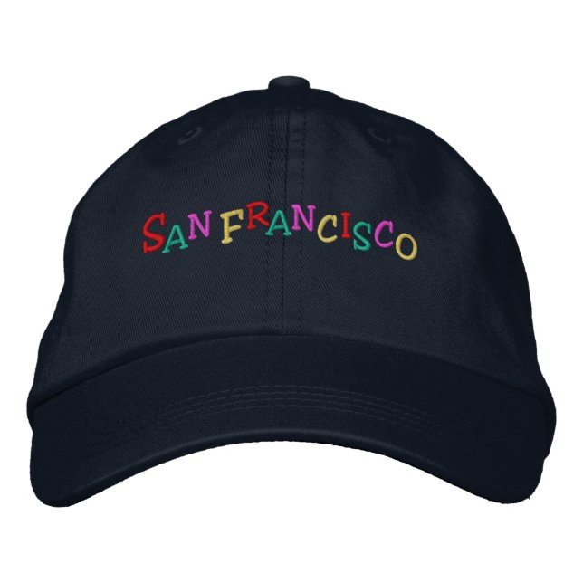Namedrop Nation_San Francisco Multi-coloured Embroidered Hat (Front)