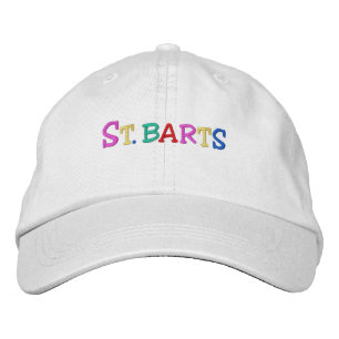 Namedrop Nation_St. Barts multi-coloured Embroidered Hat