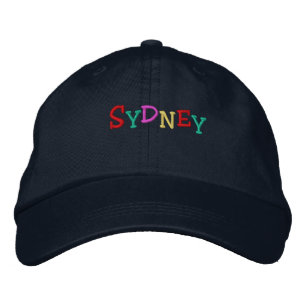 Namedrop Nation_Sydney multi-coloured Embroidered Hat